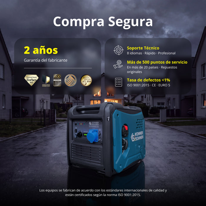 Generador inverter Könner & Söhnen KS 6000iE S ATS