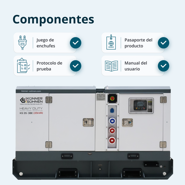 Generador diésel trifásico KS 35-3BE