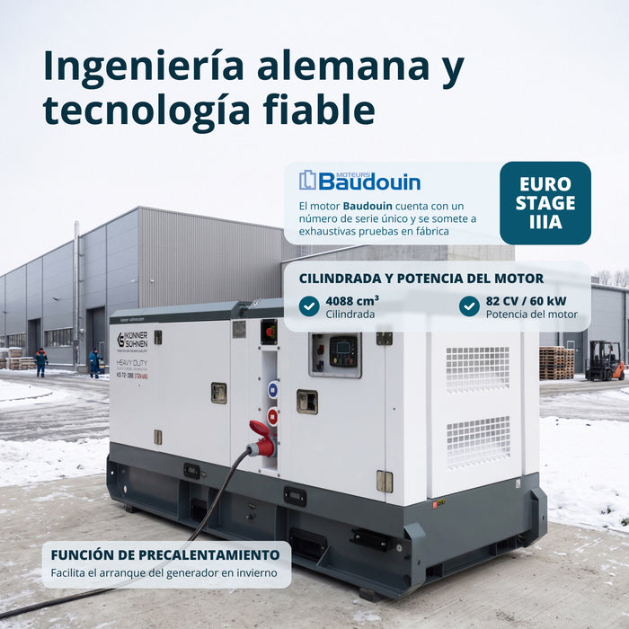 Central eléctrica diésel trifásica KS 72-3BE 