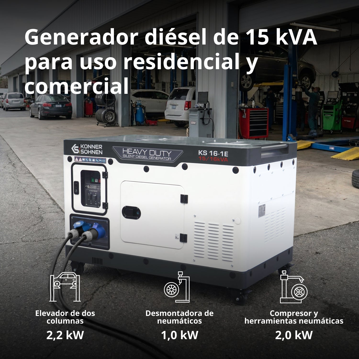 Generador diésel KS 16-1E
