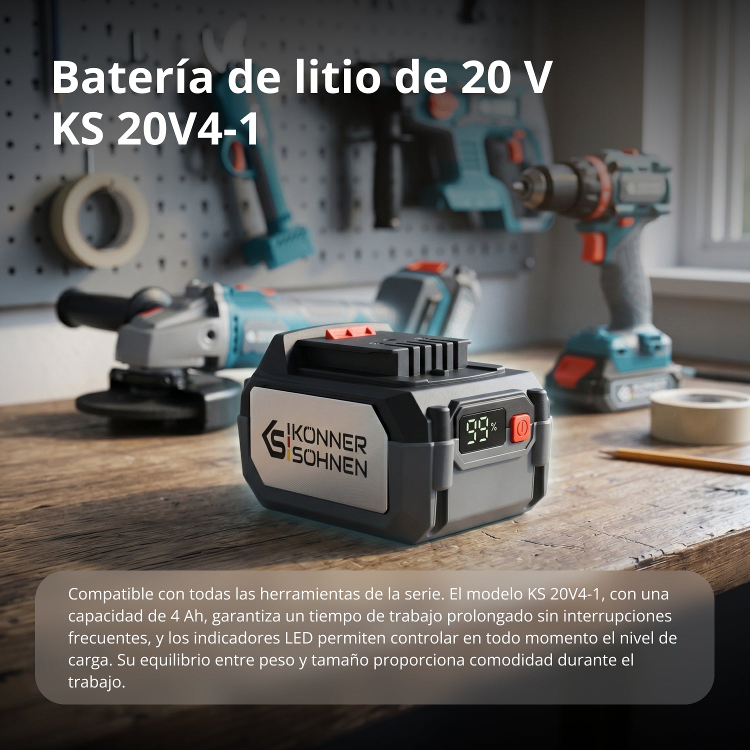 Batería de litio 20V KS 20V4-1