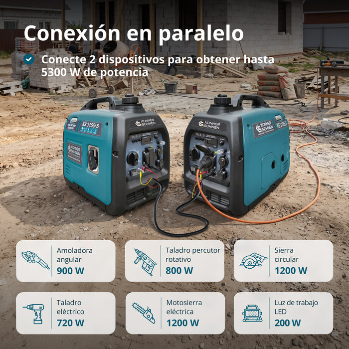 Generador inverter Könner & Söhnen KS 3100i S