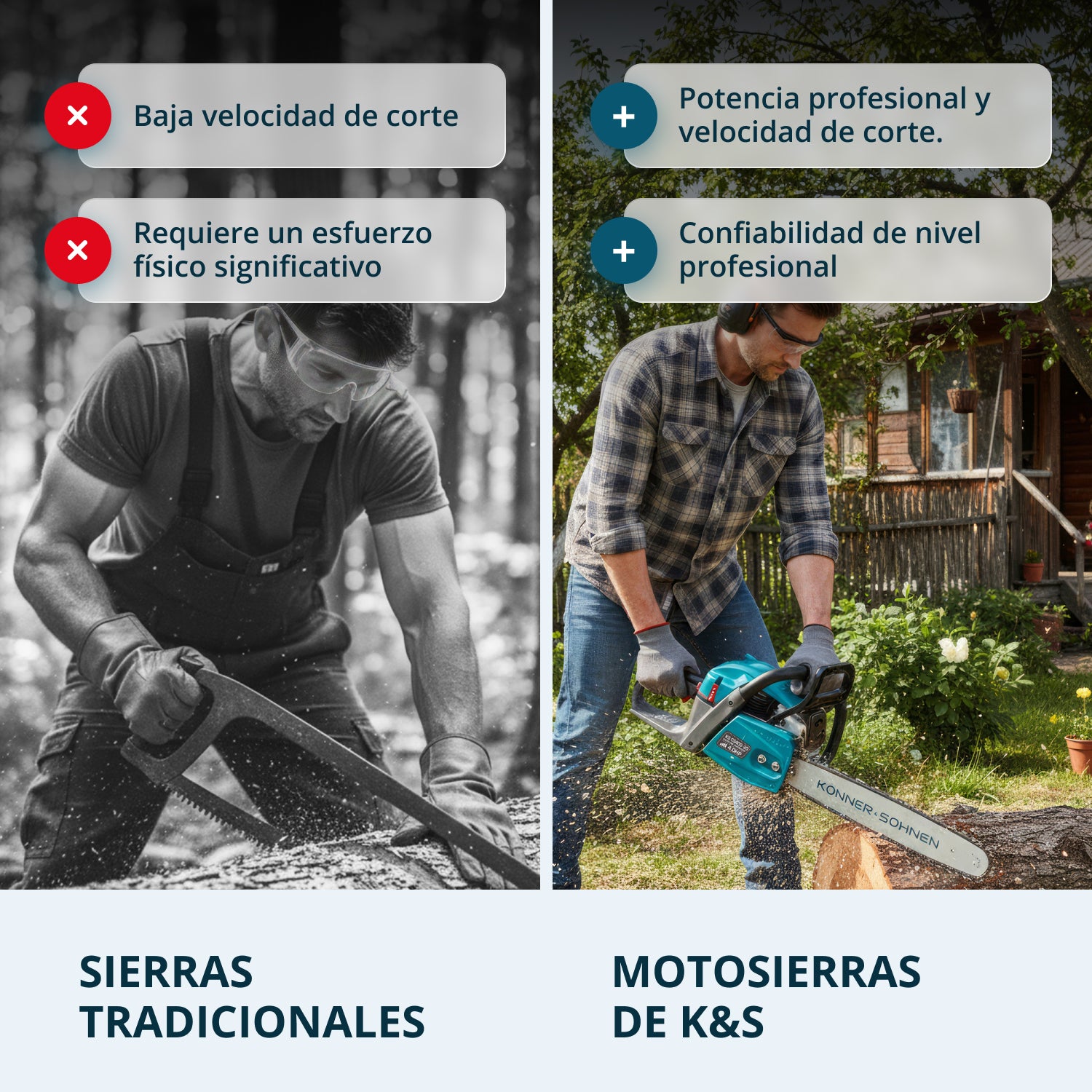 Motosierra de gasolina KS CS40G-20