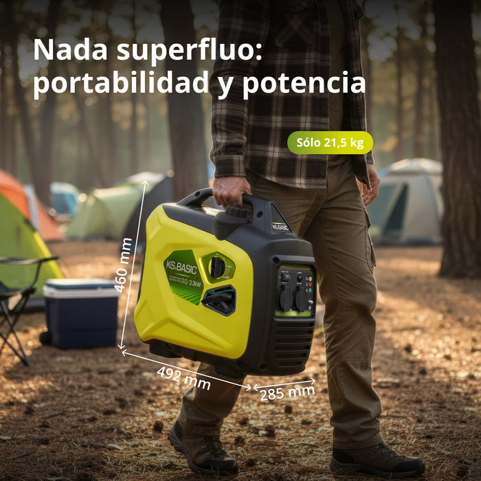Generador de gasolina inverter KSB 33i S