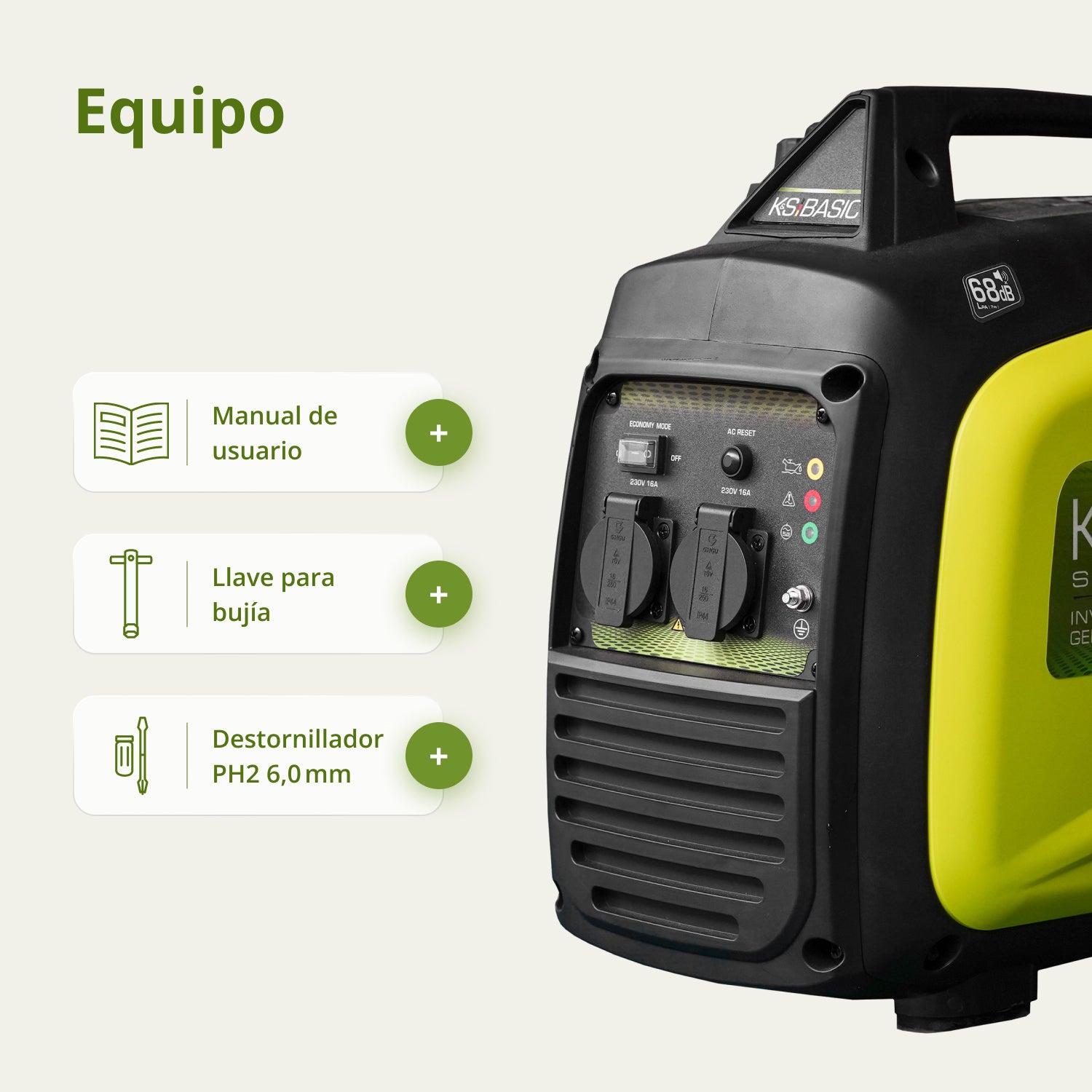 Generador de gasolina inverter KSB 33i S