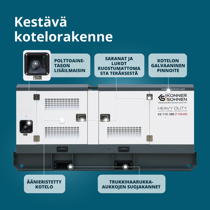 Kolmivaiheinen dieselvoimala KS 110-3BE
