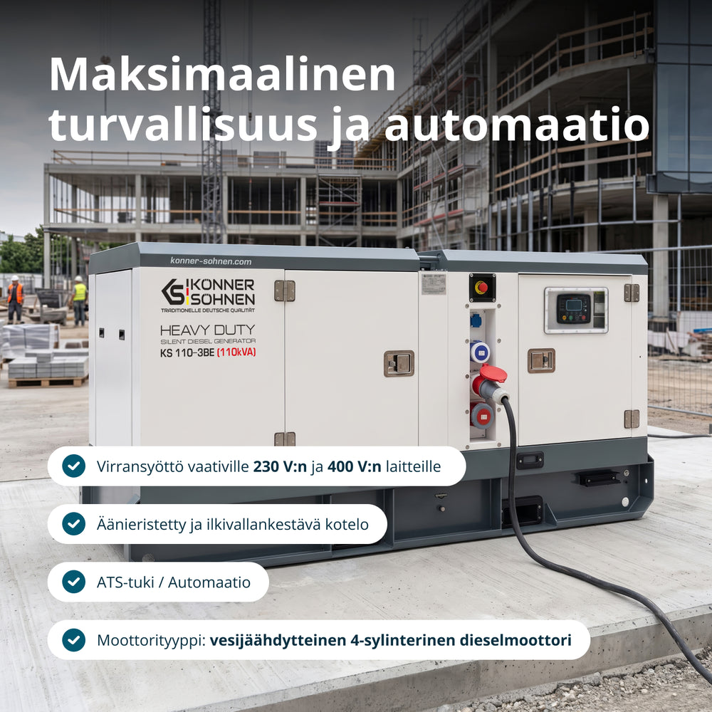 Kolmivaiheinen dieselvoimala KS 110-3BE