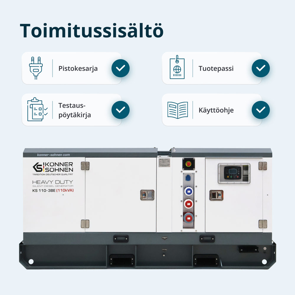 Kolmivaiheinen dieselvoimala KS 110-3BE