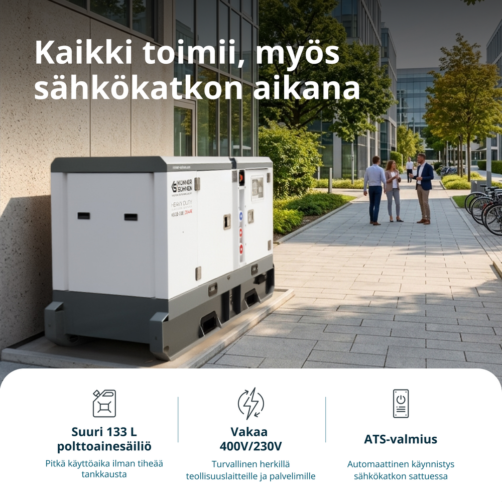 Kolmivaiheinen dieselvoimala KS 35-3BE
