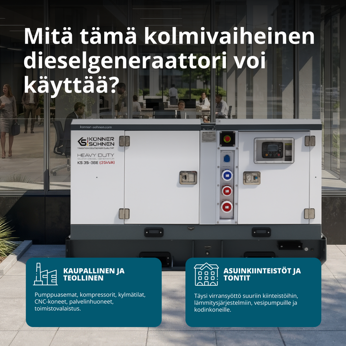 Kolmivaiheinen dieselvoimala KS 35-3BE