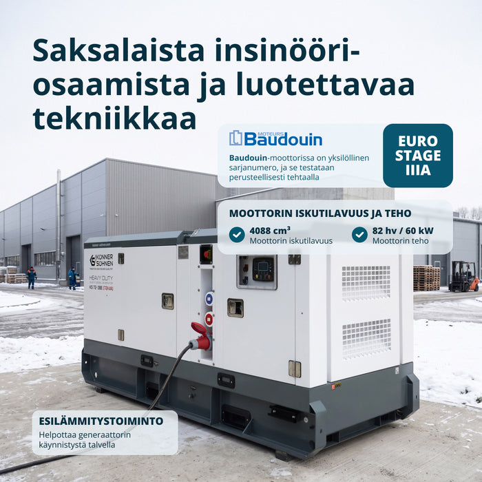 Kolmivaiheinen dieselvoimala KS 72-3BE