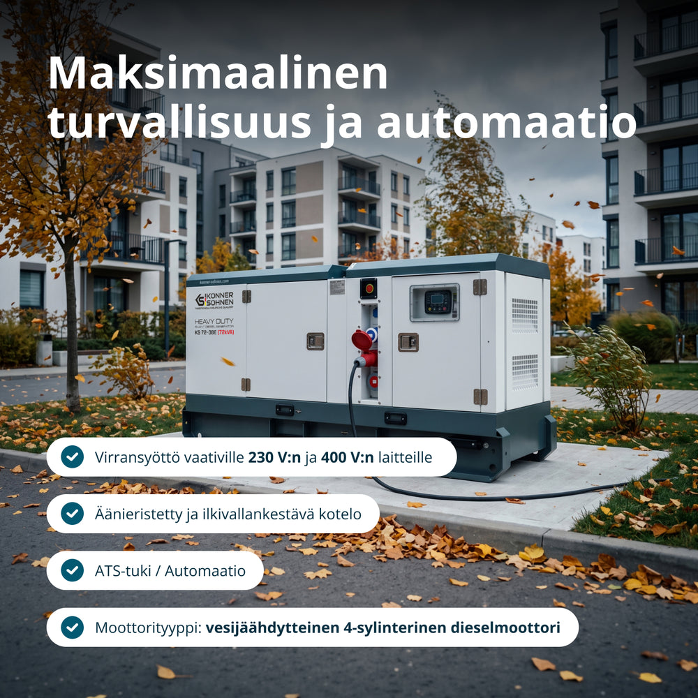 Kolmivaiheinen dieselvoimala KS 72-3BE