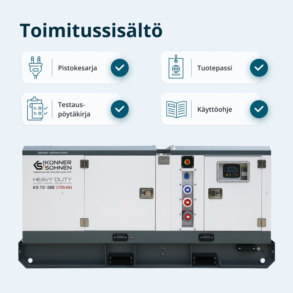 Kolmivaiheinen dieselvoimala KS 72-3BE