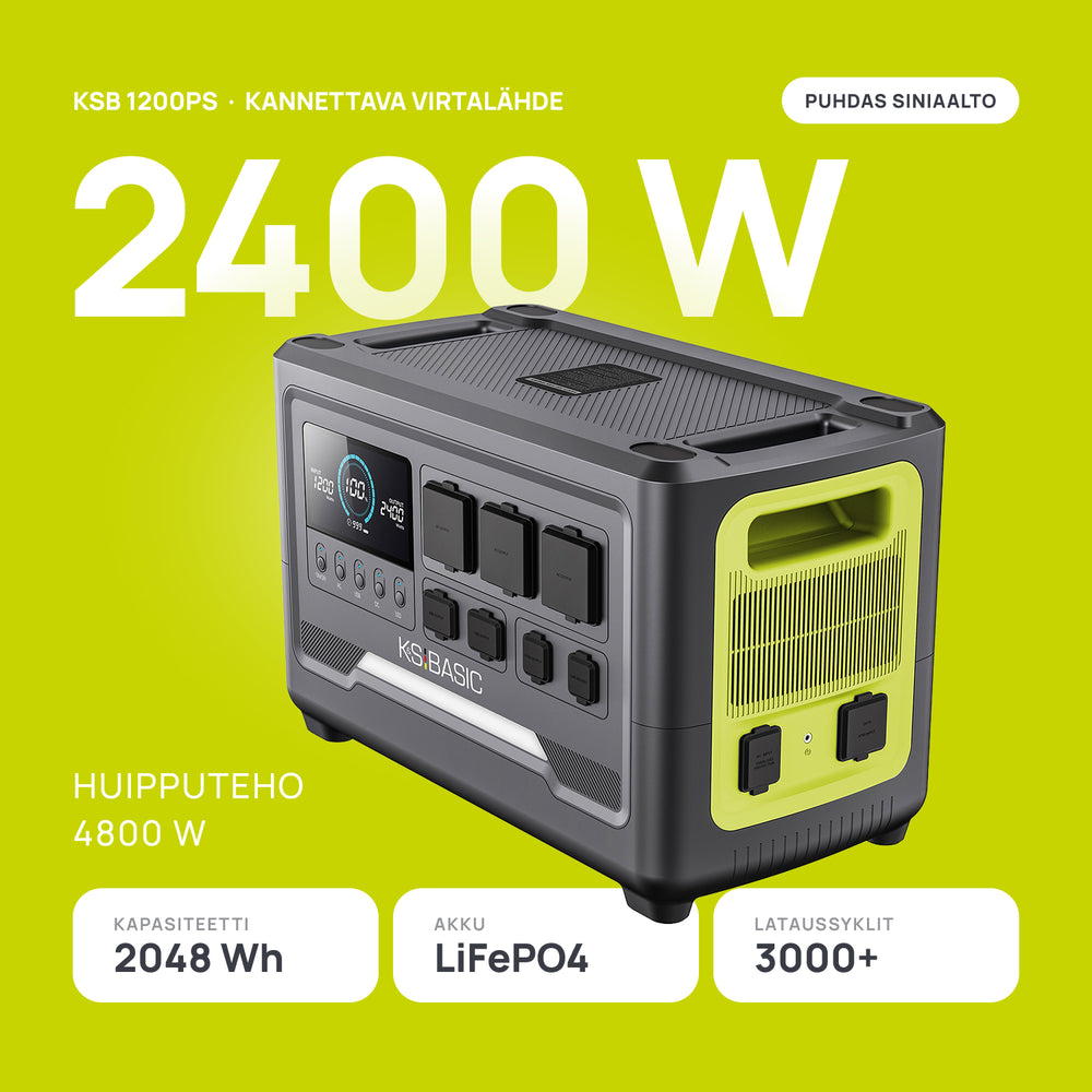 Kannettava virtalähde KSB 1200PS