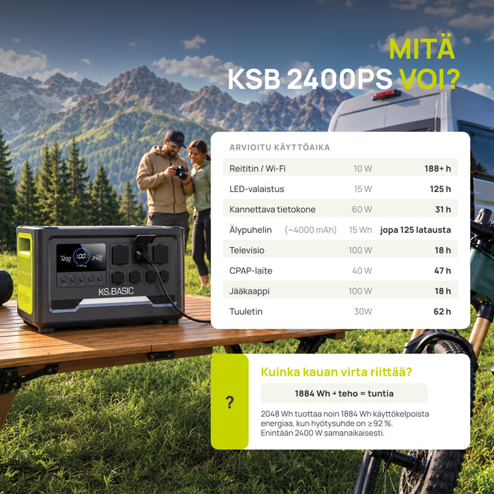 Kannettava virtalähde KSB 1200PS