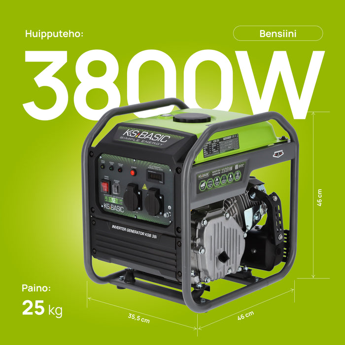 Invertterigeneraattori KSB 38i