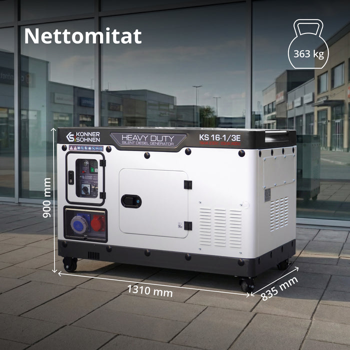 Dieselgeneraattori KS 16-1/3E