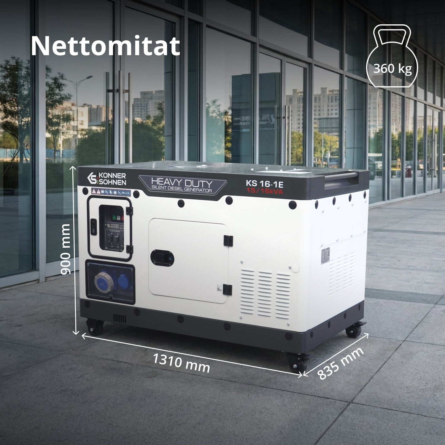 Dieselgeneraattori KS 16-1E