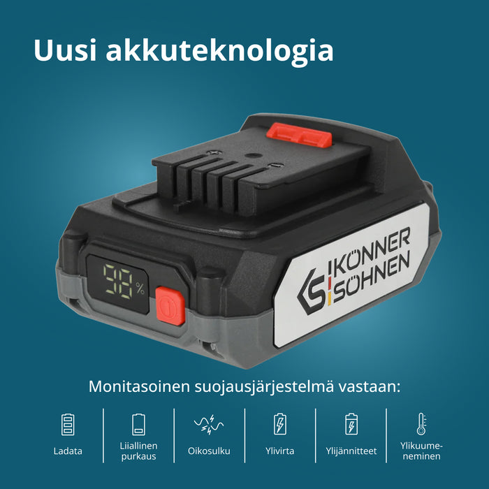20V litiumakku KS 20V2-1
