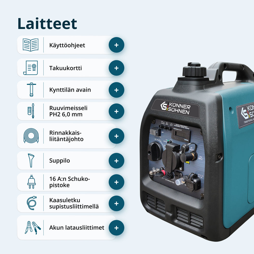 LPG/bensiini-invertterigeneraattori KS 3100iG S