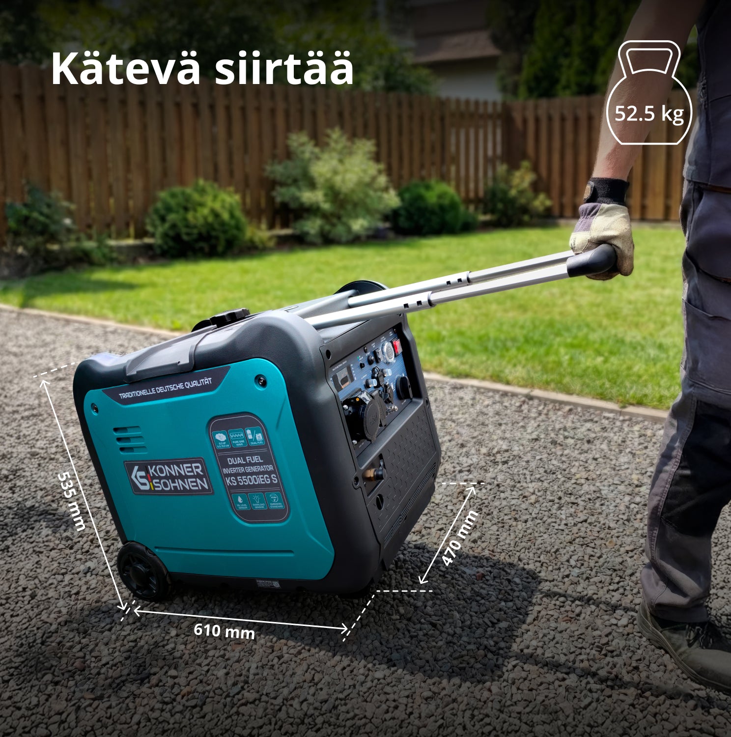 LPG/bensiini-invertterigeneraattori KS 5500iEG S