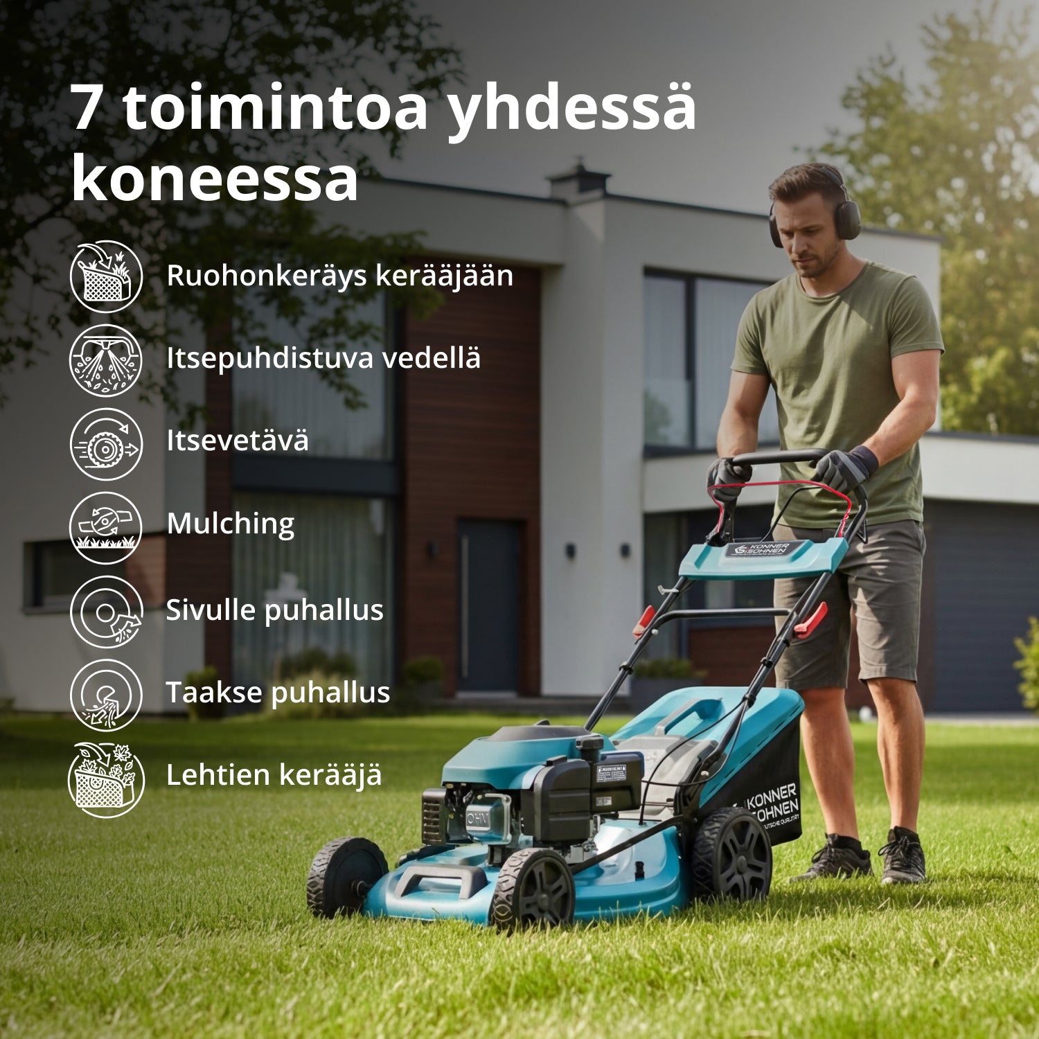 Bensiinikäyttöinen ruohonleikkuri KS 46LMG-SP