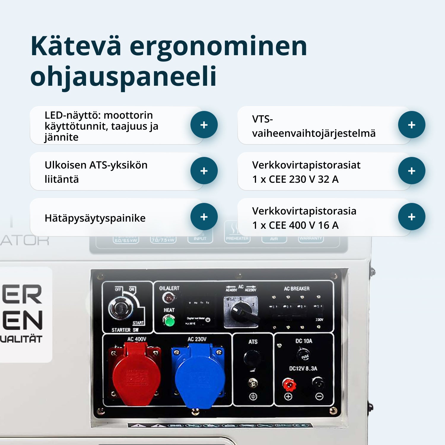 Dieselgeneraattori 'Könner & Söhnen' KS 9200HDES-1/3 ATSR (EURO V)