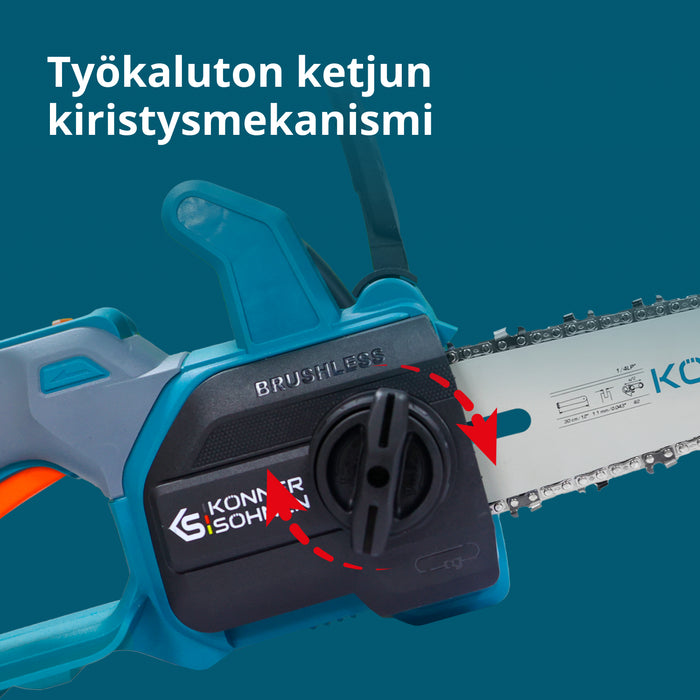 Johdoton Mini Moottorisaha KS MCS20V-12