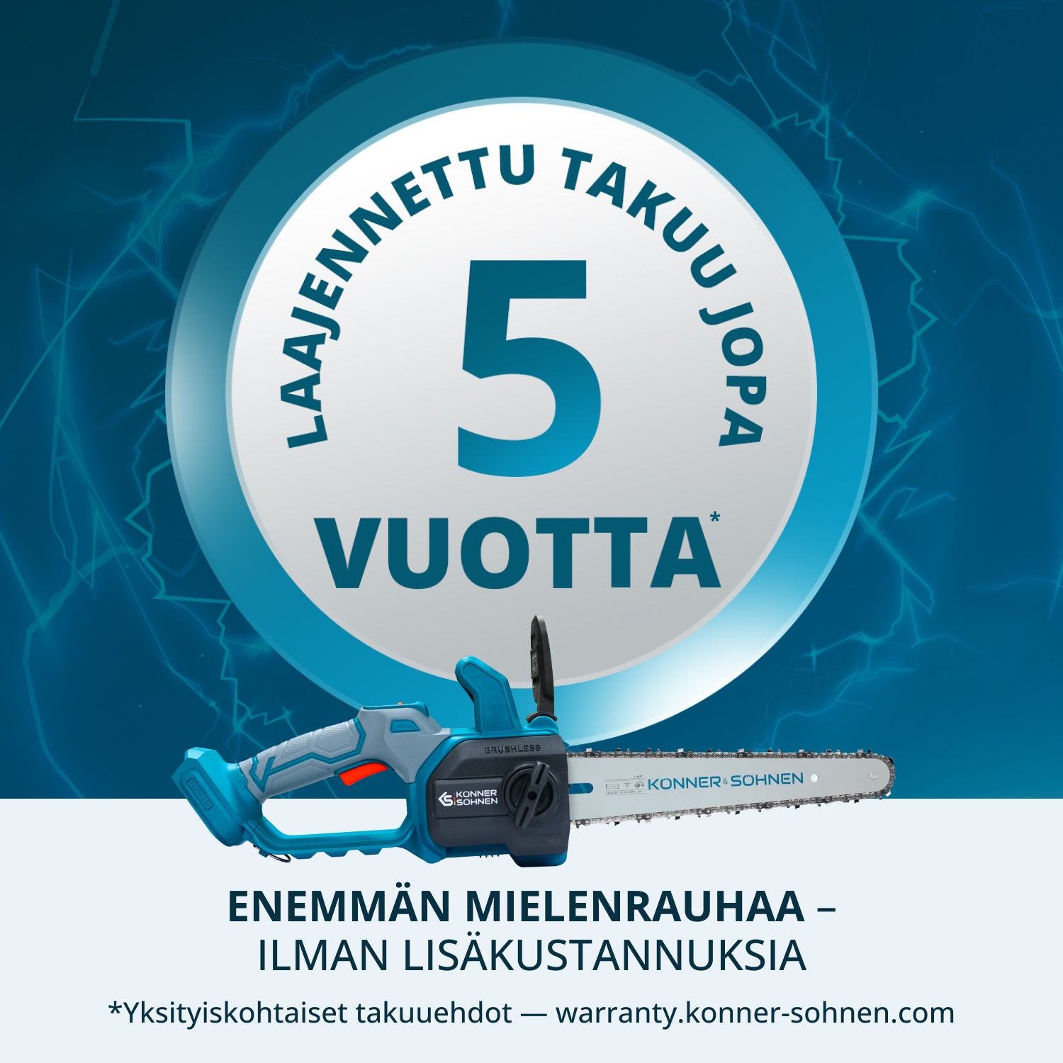 Johdoton Mini Moottorisaha KS MCS20V-12 SET PLUS