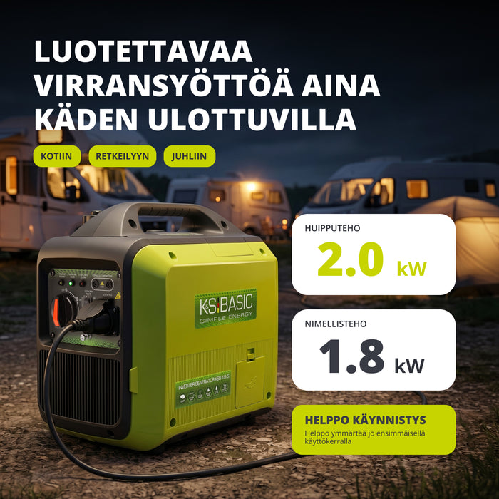 Invertterigeneraattori KSB 18i S
