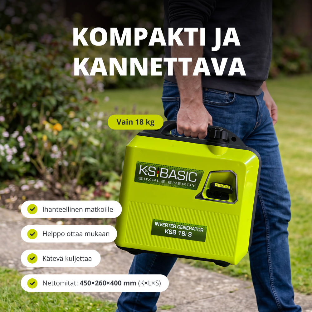 Invertterigeneraattori KSB 18i S