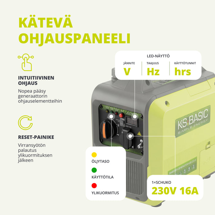 Inverter-generaattori KSB 20i S