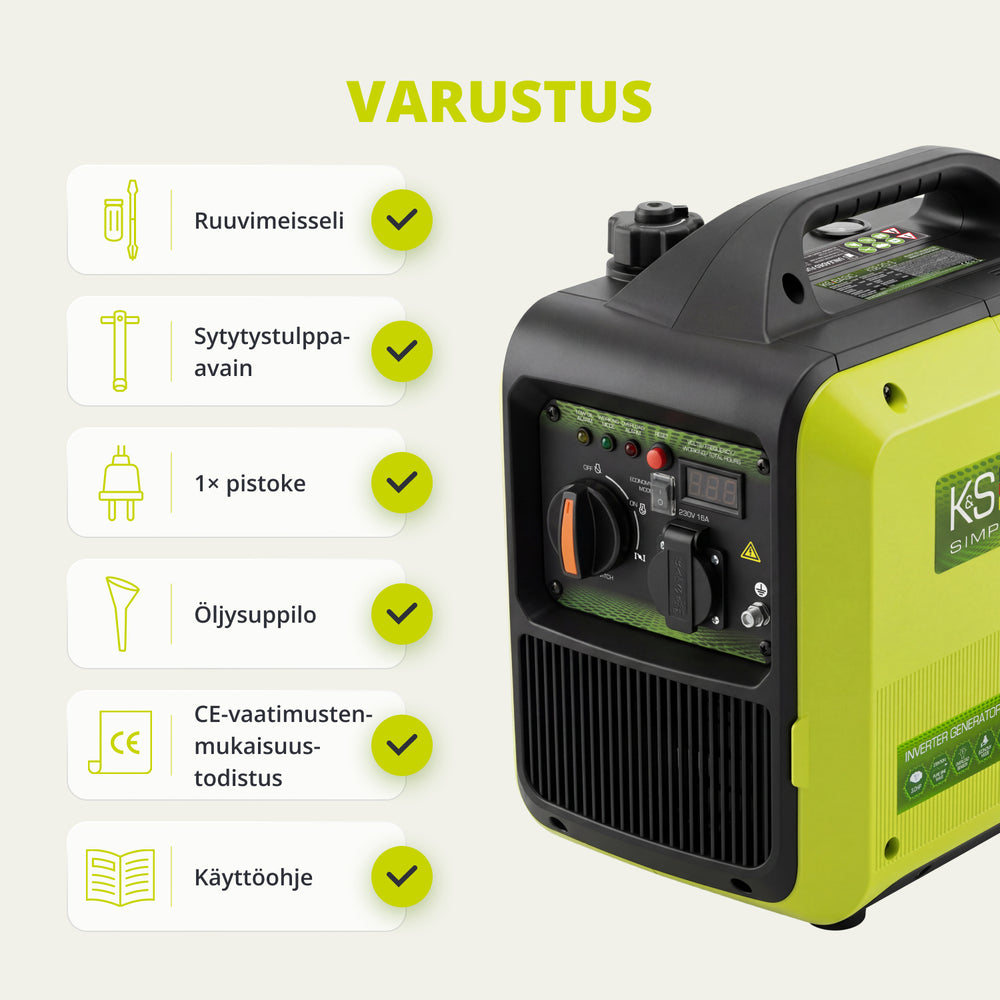 Inverter-generaattori KSB 20i S
