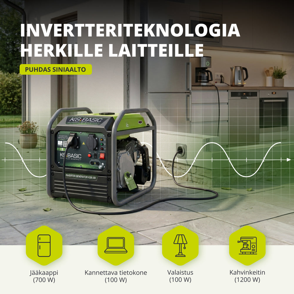 Invertterigeneraattori KSB 28i