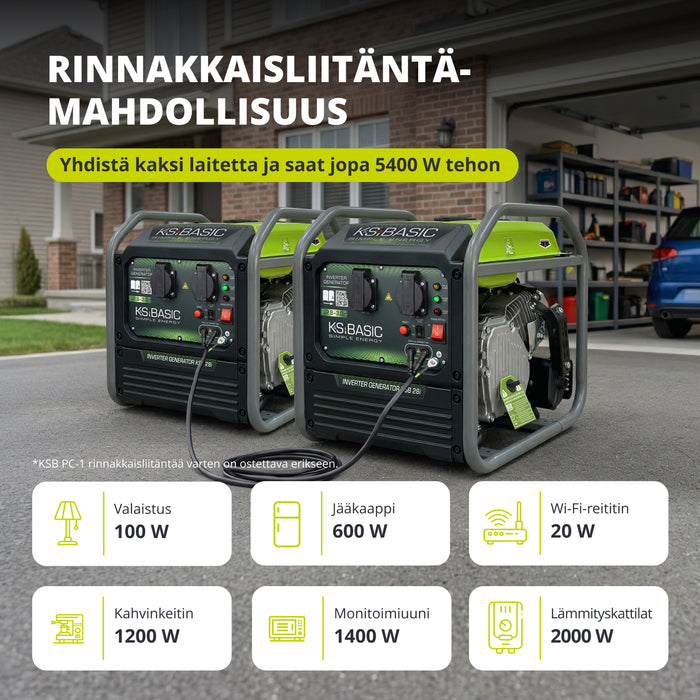 Invertterigeneraattori KSB 28i