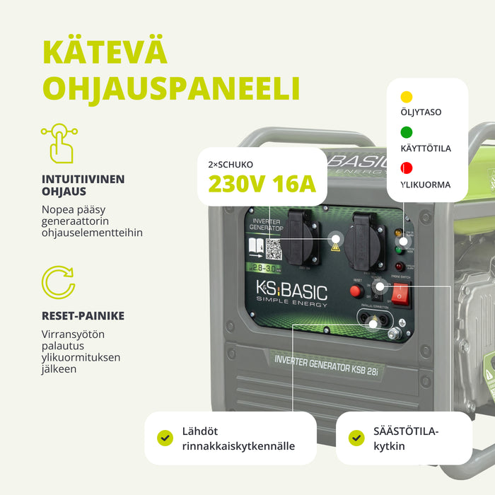 Invertterigeneraattori KSB 28i
