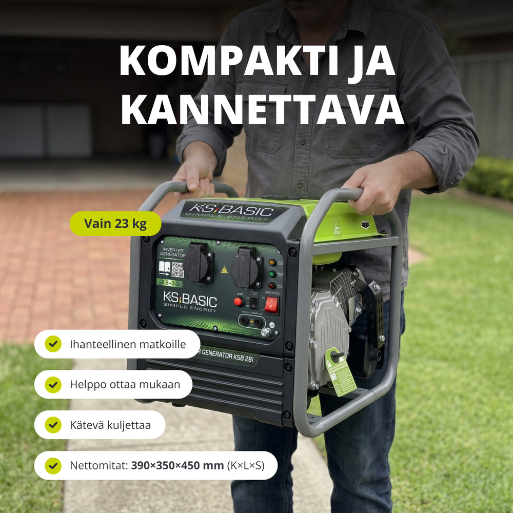 Invertterigeneraattori KSB 28i