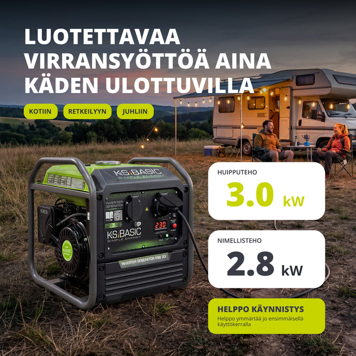 Invertterigeneraattori KSB 30i