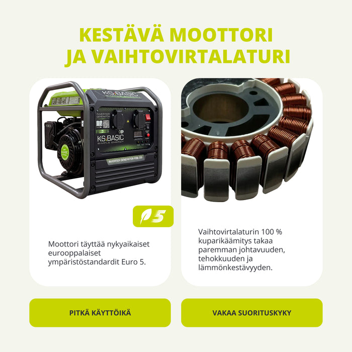 Invertterigeneraattori KSB 30i