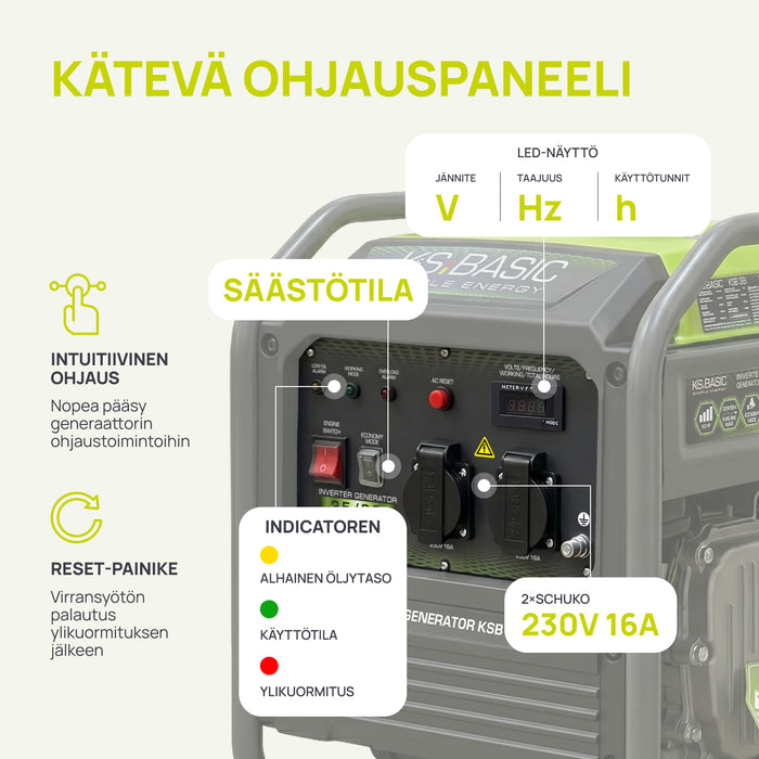 Invertterigeneraattori KSB 38i