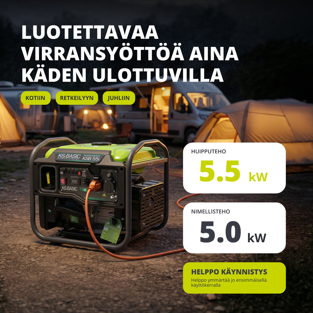 Invertterigeneraattori KSB 55i