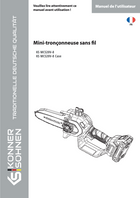 Mini-tronçonneuse à batterie KS MCS20V-8, KS MCS20V-8 Case