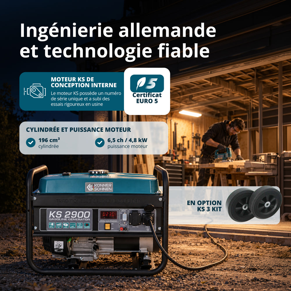 Groupe électrogène à essence "Könner & Söhnen" KS 2900