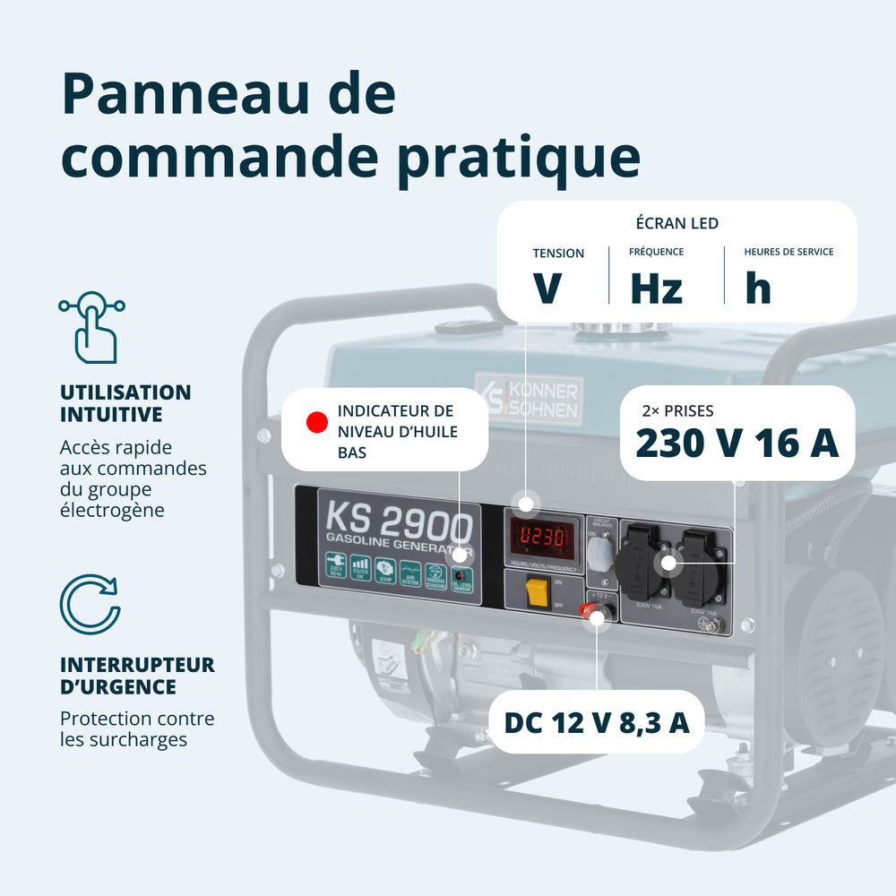 Groupe électrogène à essence "Könner & Söhnen" KS 2900