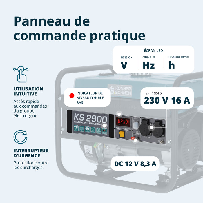 Groupe électrogène à essence "Könner & Söhnen" KS 2900