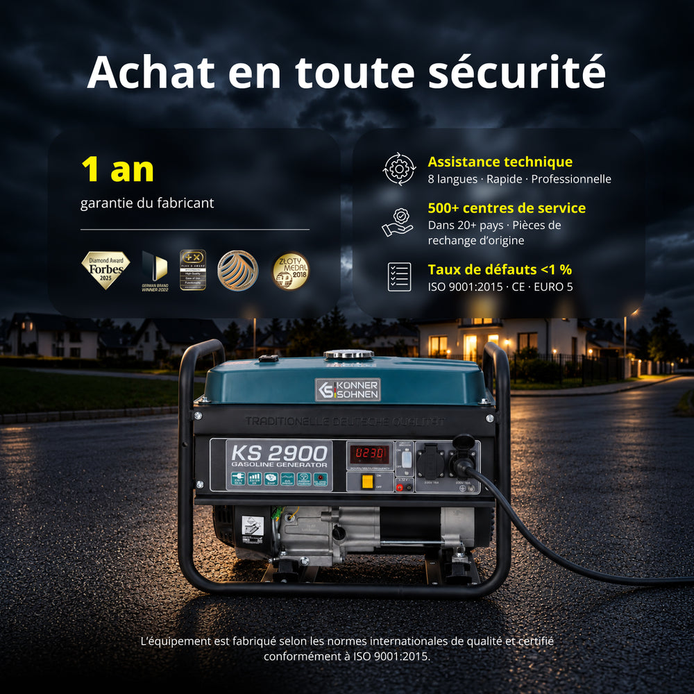 Groupe électrogène à essence "Könner & Söhnen" KS 2900