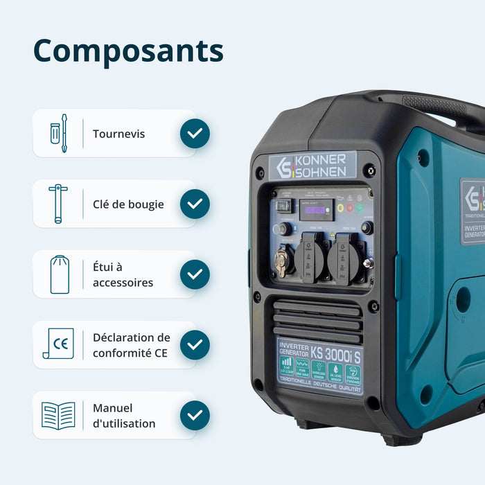 Groupe électrogène inverter KS 3000i S