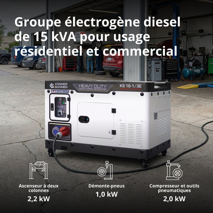 Groupe électrogène Diesel KS 16-1/3E