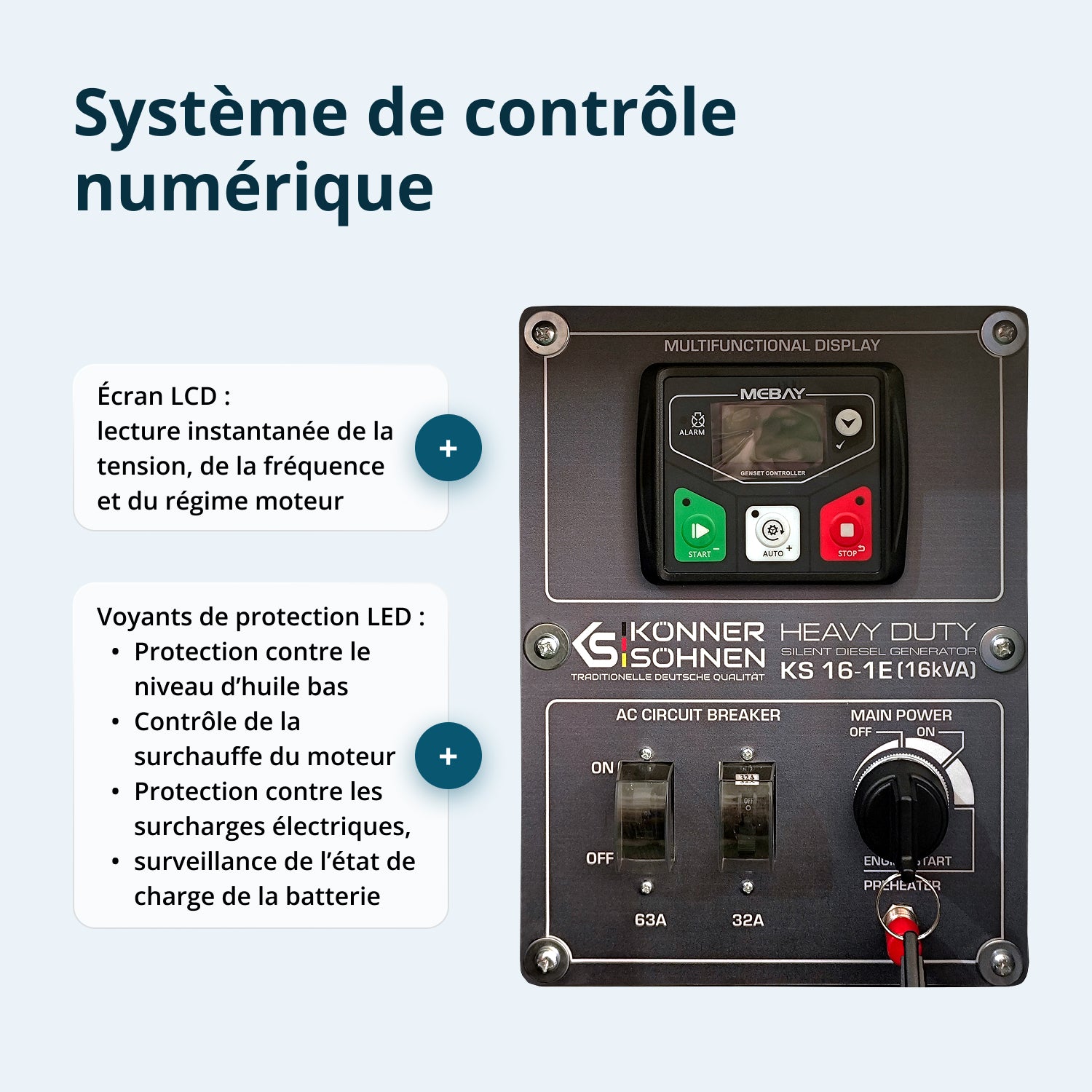 Groupe électrogène Diesel KS 16-1E (Reconditionné Bon état)
