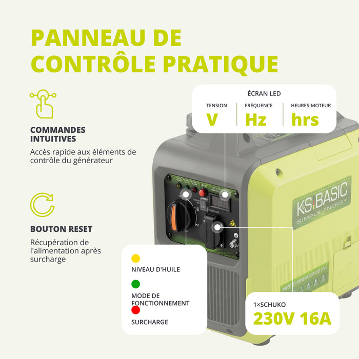 Groupe électrogène inverter KSB 20i S